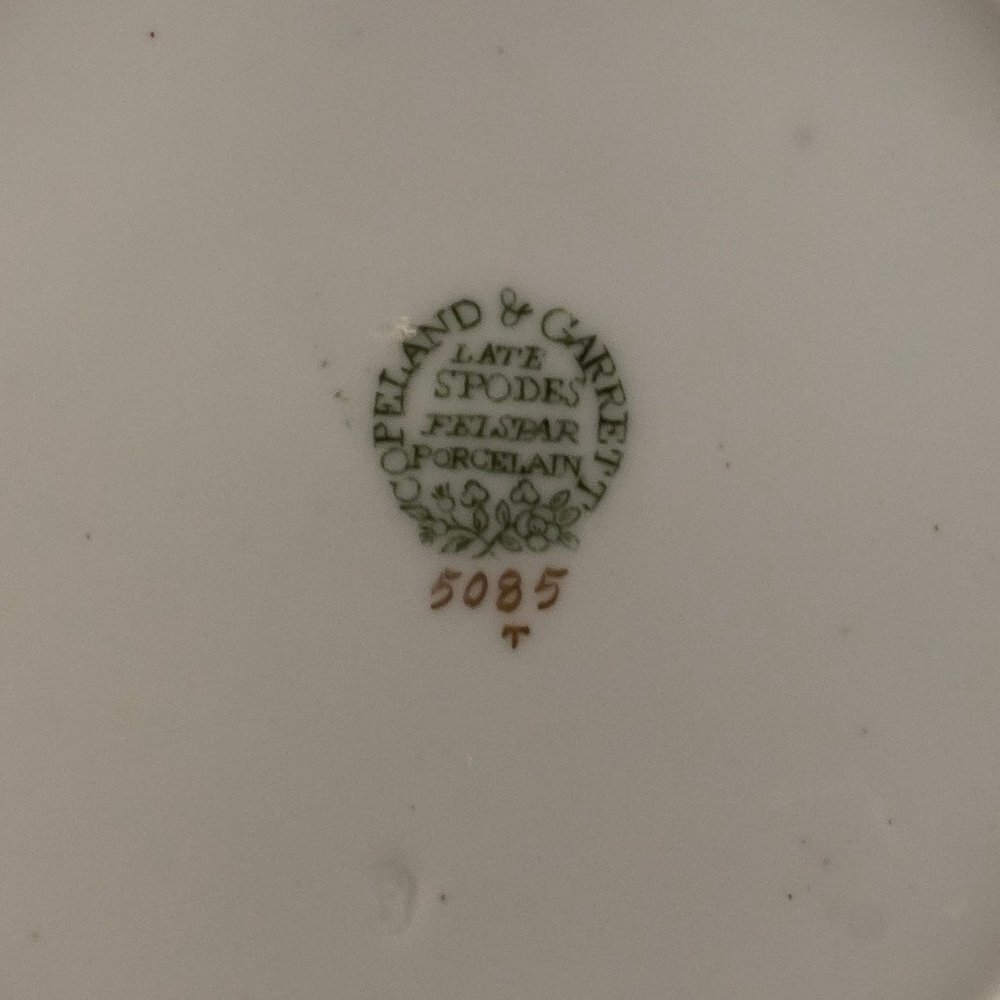 ANTIQUE Copeland and Garrett Late Spode Felspar Porcelain Set | Rococo Style - Picture 7 of 12